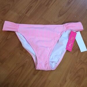 NWT Lilly Pulitzer Havana Pink Clancy Bikini Bottom sz 16